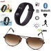 V-Luma Combo of Unisex Smart Fitness Wrist Band with Brown Sunglasses